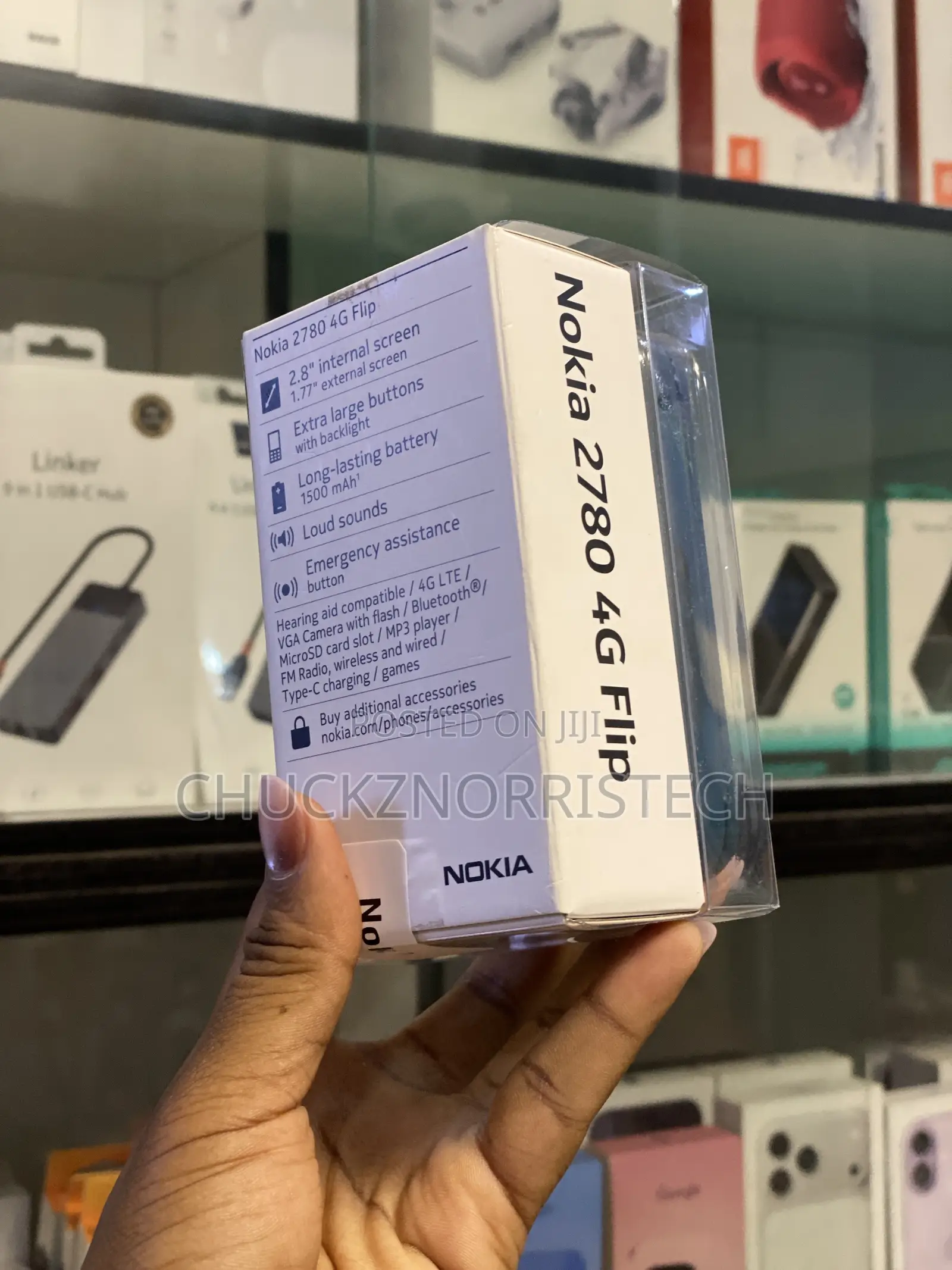 New Nokia 2780 Flip 4 GB Blue