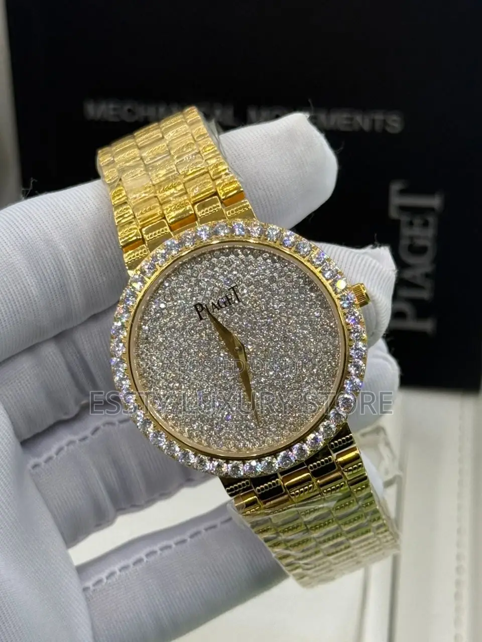 Piaget Quality Luxury Couple Stone Chain Wristwatch