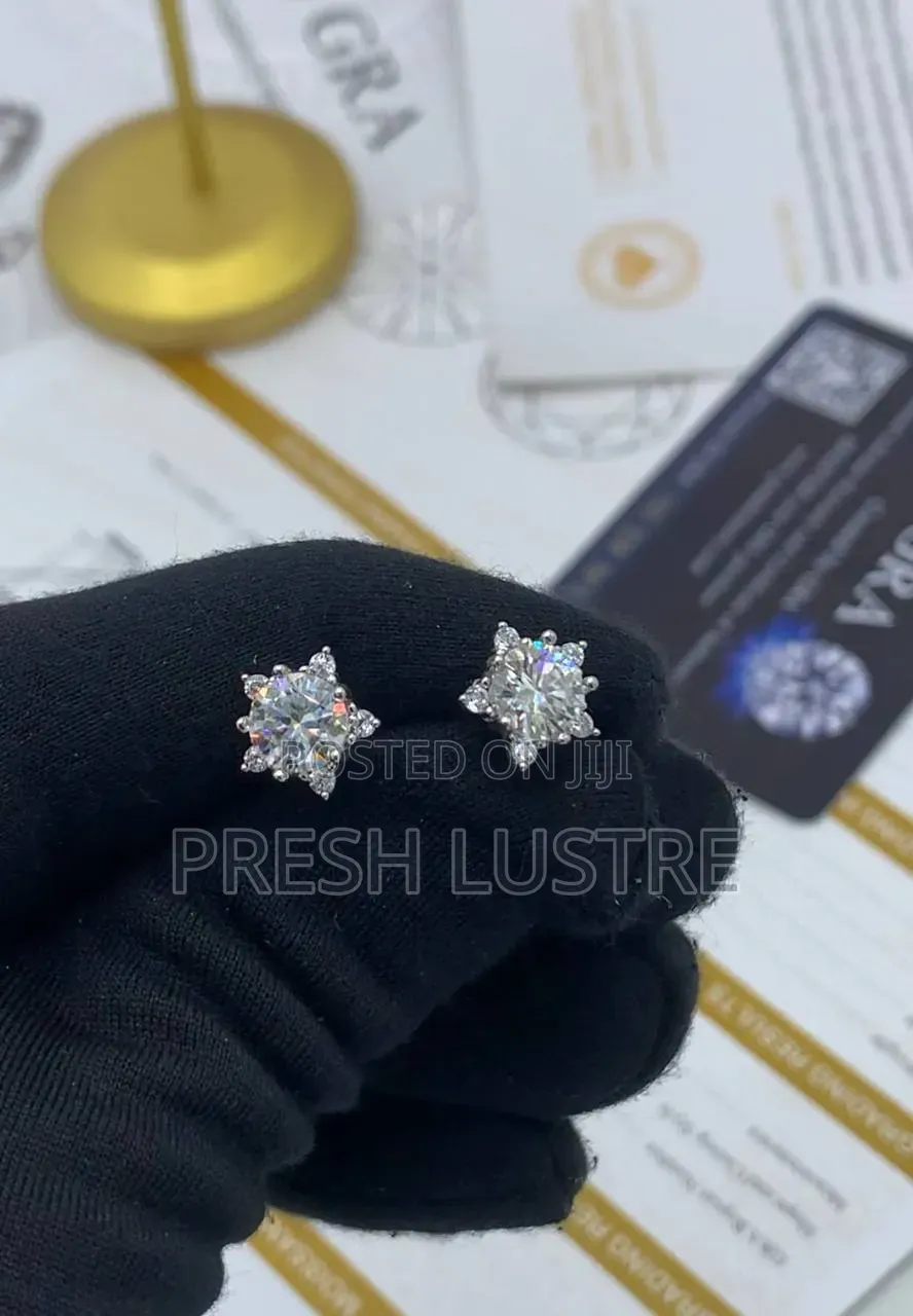 VVS Diamond Earrings With a Free Diamond Tester