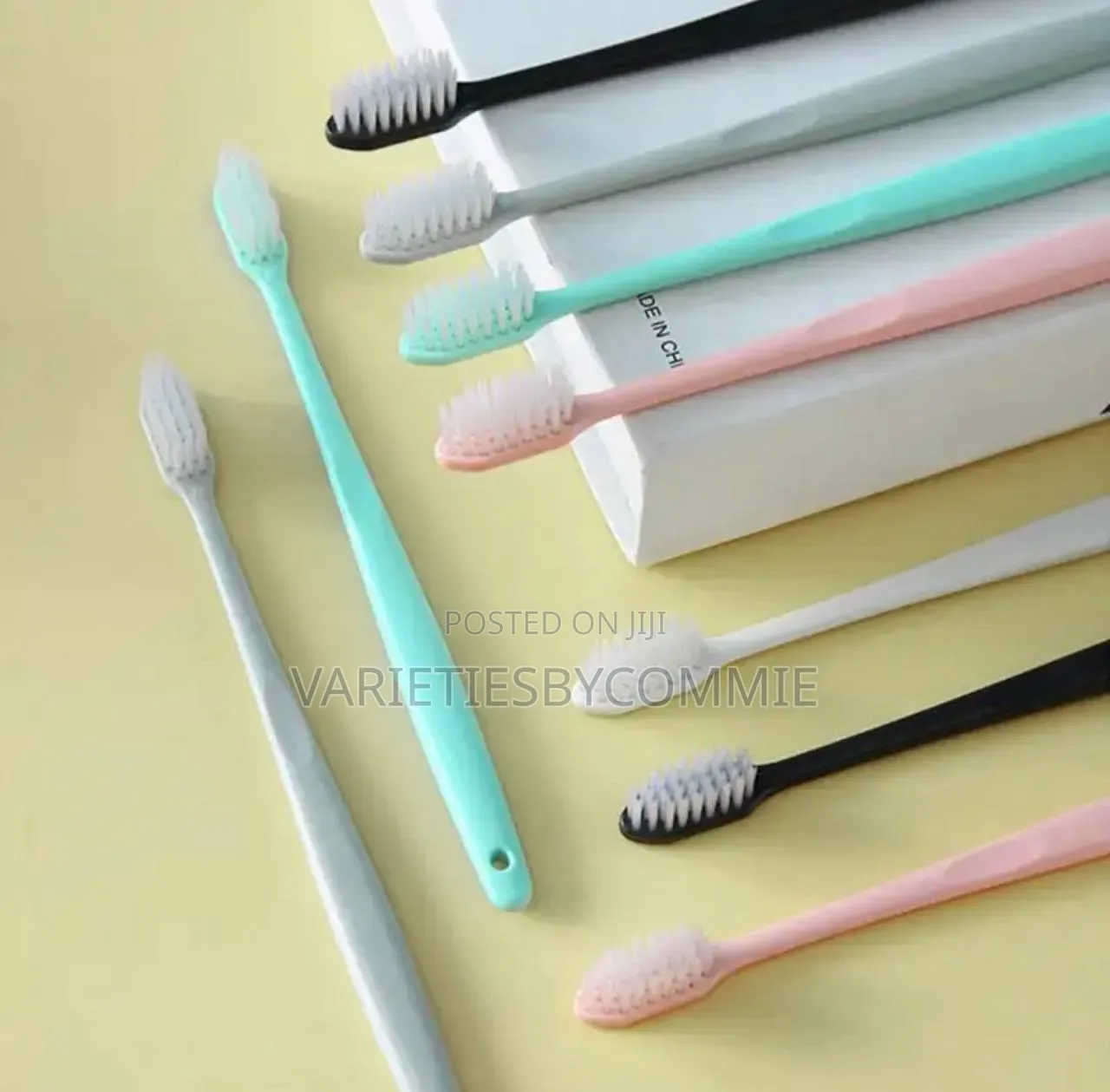 10pcs/Set Macaron Soft Bristles Kiddies Toothbrush With Cover