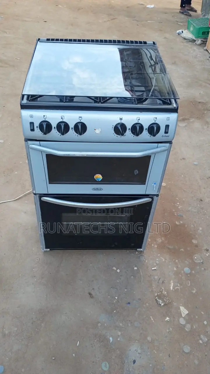 Scanfrost 60x60 Double Door All Gas Cooker With Grill Oven – Uk Used