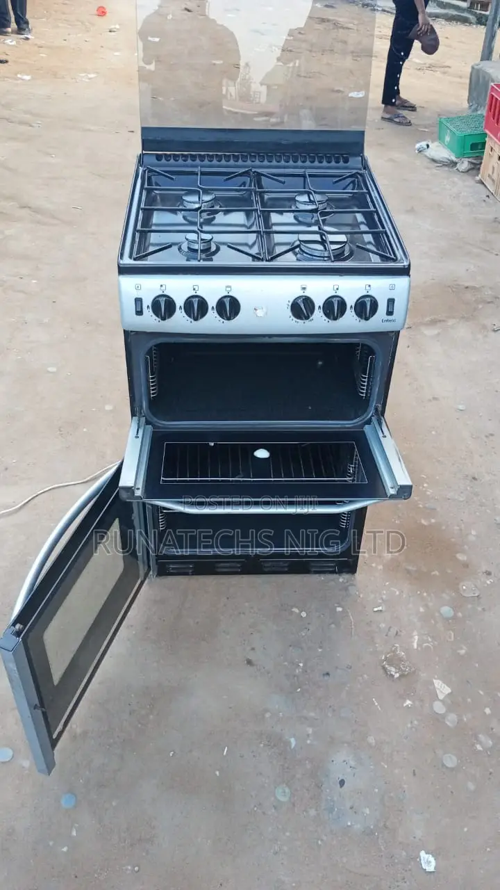 Scanfrost 60x60 Double Door All Gas Cooker With Grill Oven – Uk Used