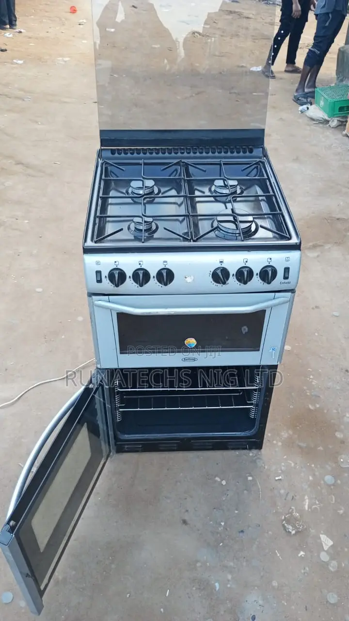 Scanfrost 60x60 Double Door All Gas Cooker With Grill Oven – Uk Used