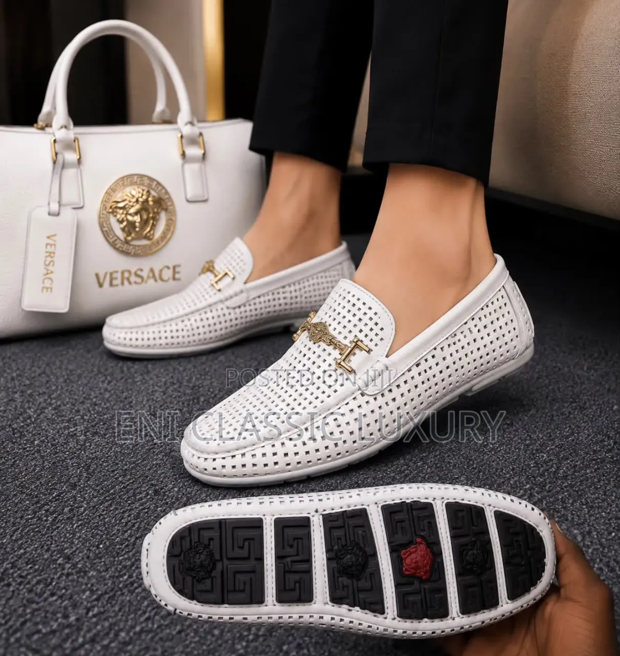 Gucci Glossy Luxury Men's Loafers Shoes Best Quality Well Banded