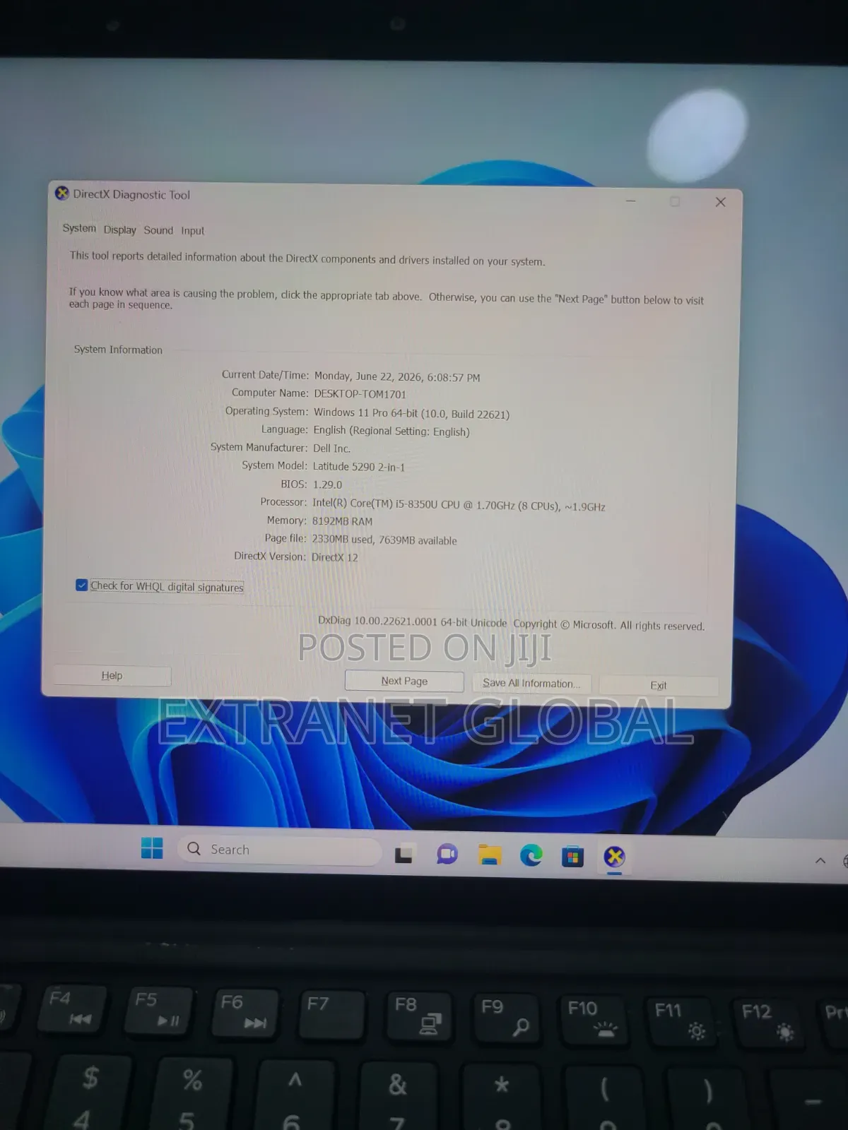 Laptop Dell Latitude 5290 8GB Intel Core i5 SSD 256GB