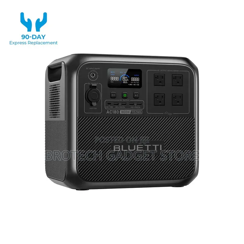 Bluetti Ac180 1800w/1152wh(1.4kva) With 2years Warranty