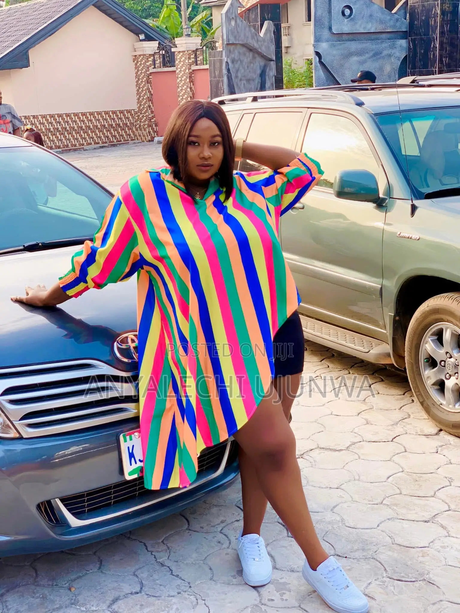 Multi Color Shirt Dress