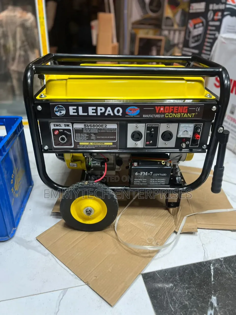 This Is Original Elepaq Constant Petrol Gen 4.5kva 100%Copper Coil