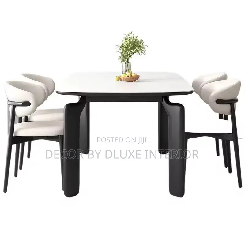 Contemporary Dining Set Sintered Stone Top