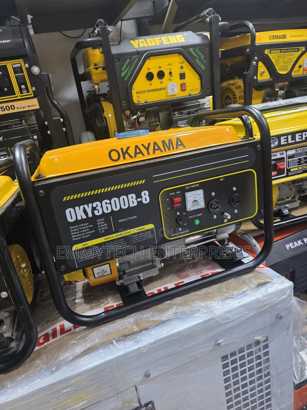 (3.5kva)Okayama Petrol Generator 100%Copper Coil