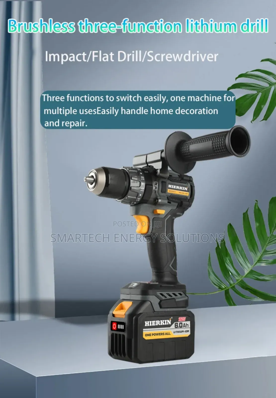 Smartech 21v Cordless Hammer 120n.M Brushless Drill Set for Wood Metal