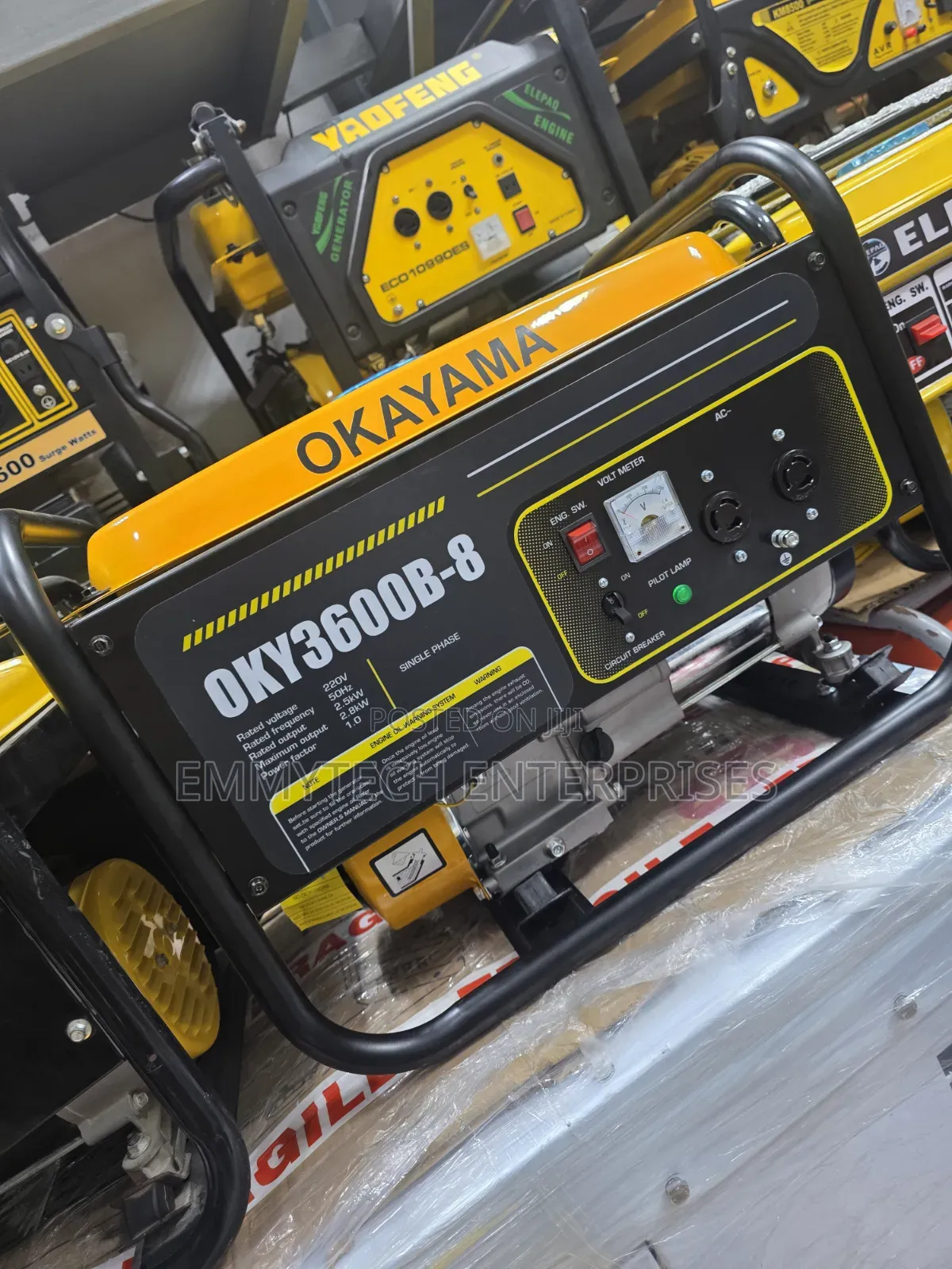 《》High Quality Okayama Petrol Generator 3.5kva 100%Copper Coil