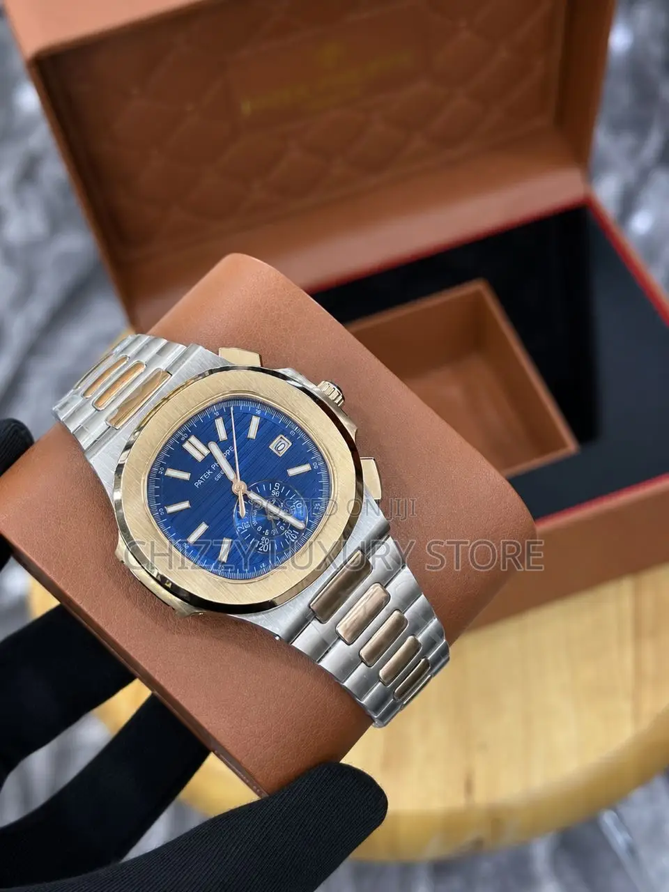Patek Philippe Quality Luxury Men Chain Strap Wristwatch