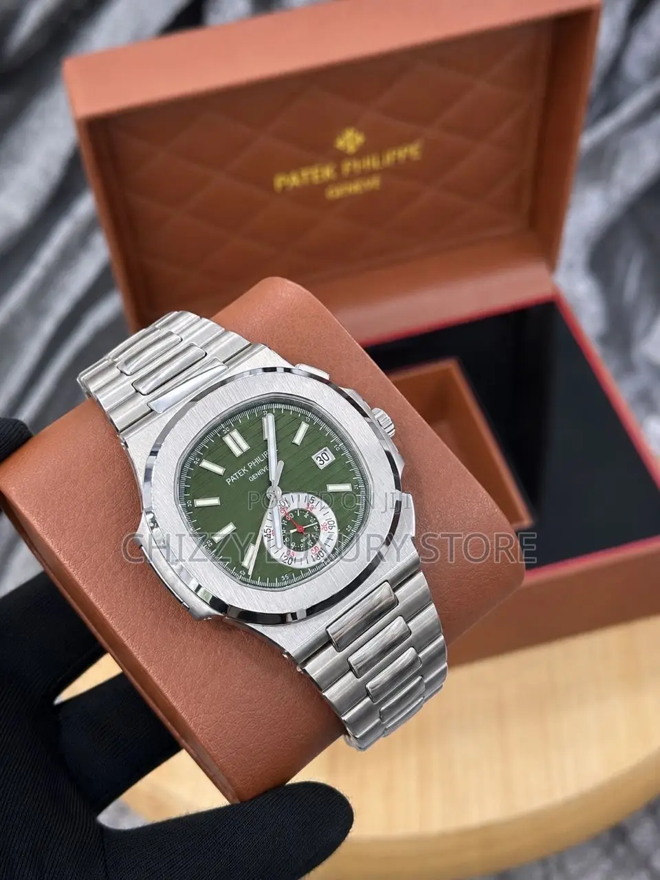 Patek Philippe Quality Luxury Men Chain Strap Wristwatch