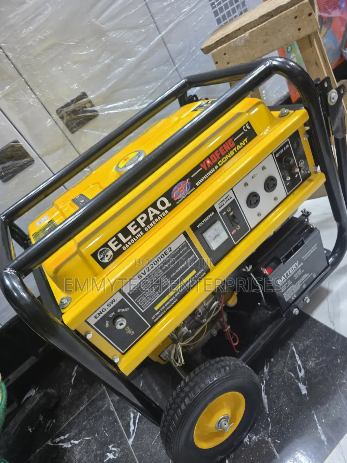 Heavy-Duty 10.5kva Elepaq Constant Petrol Gen 100%Copper Coil
