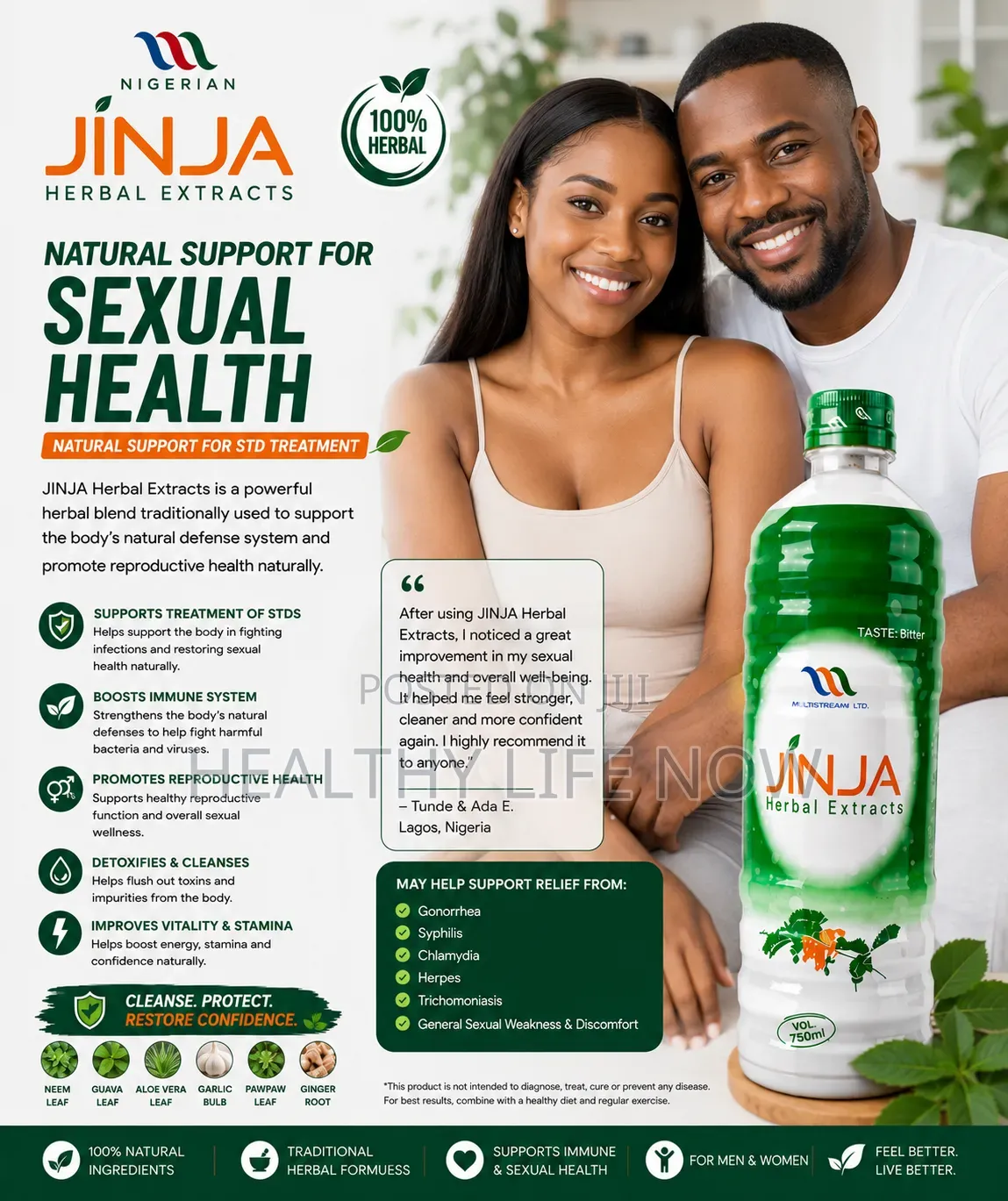 Jinja With Active Ingredients to Treat Men and Women Ailments