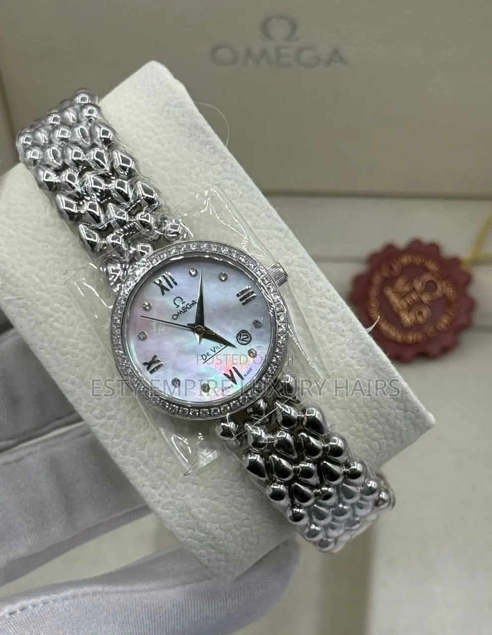 Omega Quality Luxury Female Stainless Steel Wristwatch