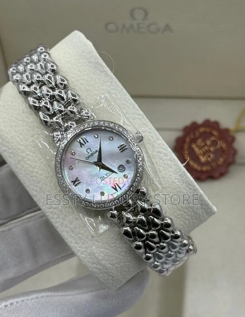 Omega Quality Luxury Female Stainless Steel Wristwatch