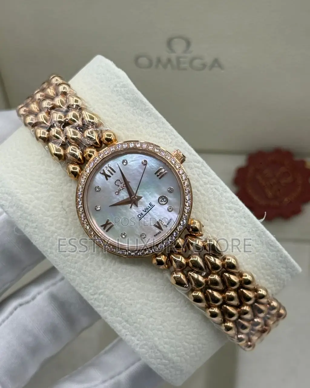 Omega Quality Luxury Female Stainless Steel Wristwatch