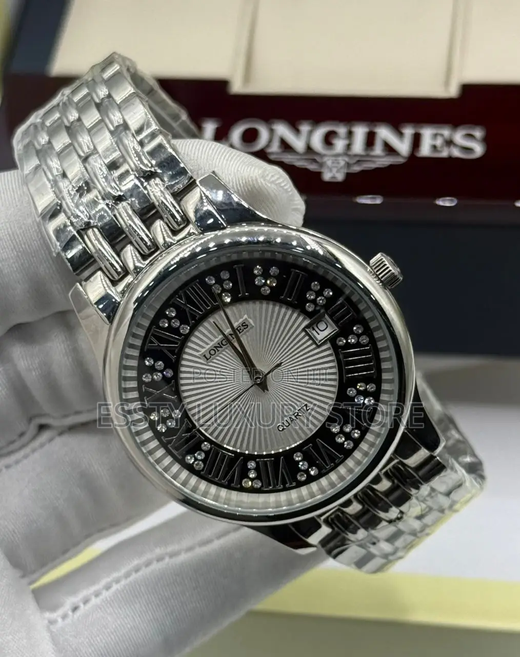 Longines Quality Luxury Men Stainless Steel Wristwatch