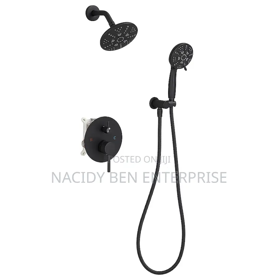 Matte Black Grohe Euphoria Shower System