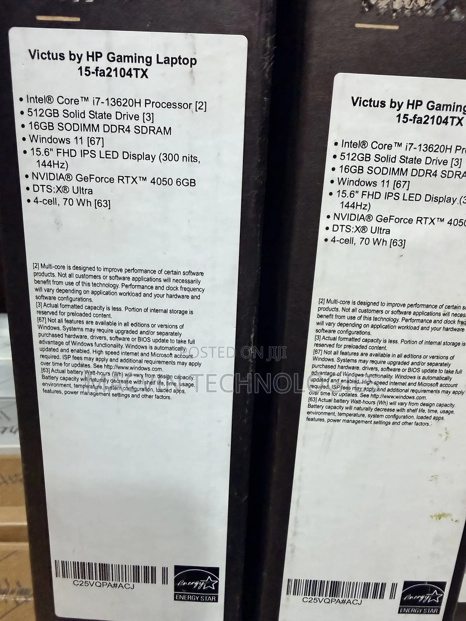 New Laptop HP Victus 15 16GB Intel Core i7 SSD 512GB