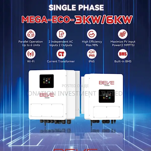 3kw 24v Beve Eco Hybrid Solar Inverter – Smart, Efficient Reliable