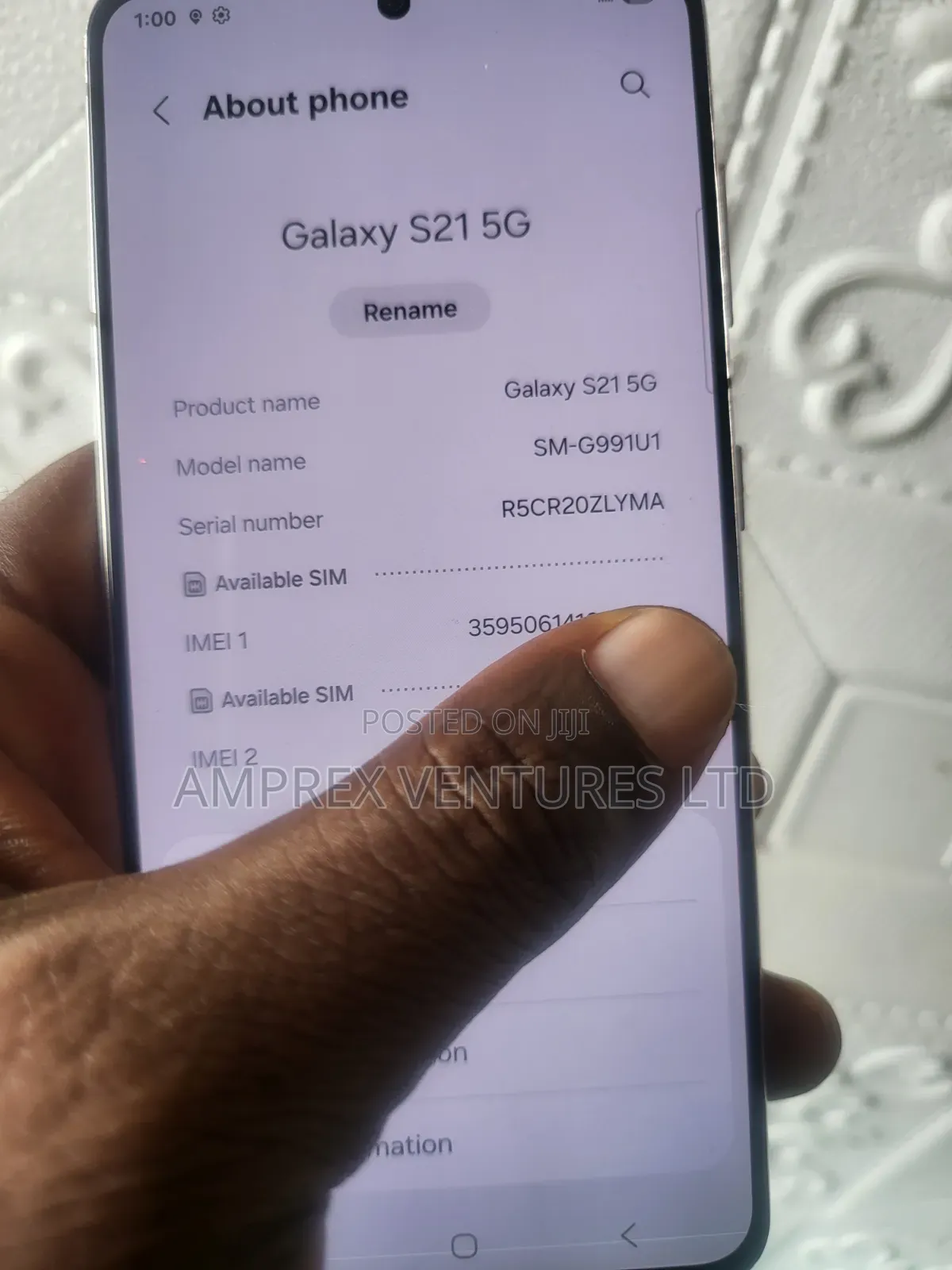 Samsung Galaxy S21 5G 128 GB Purple