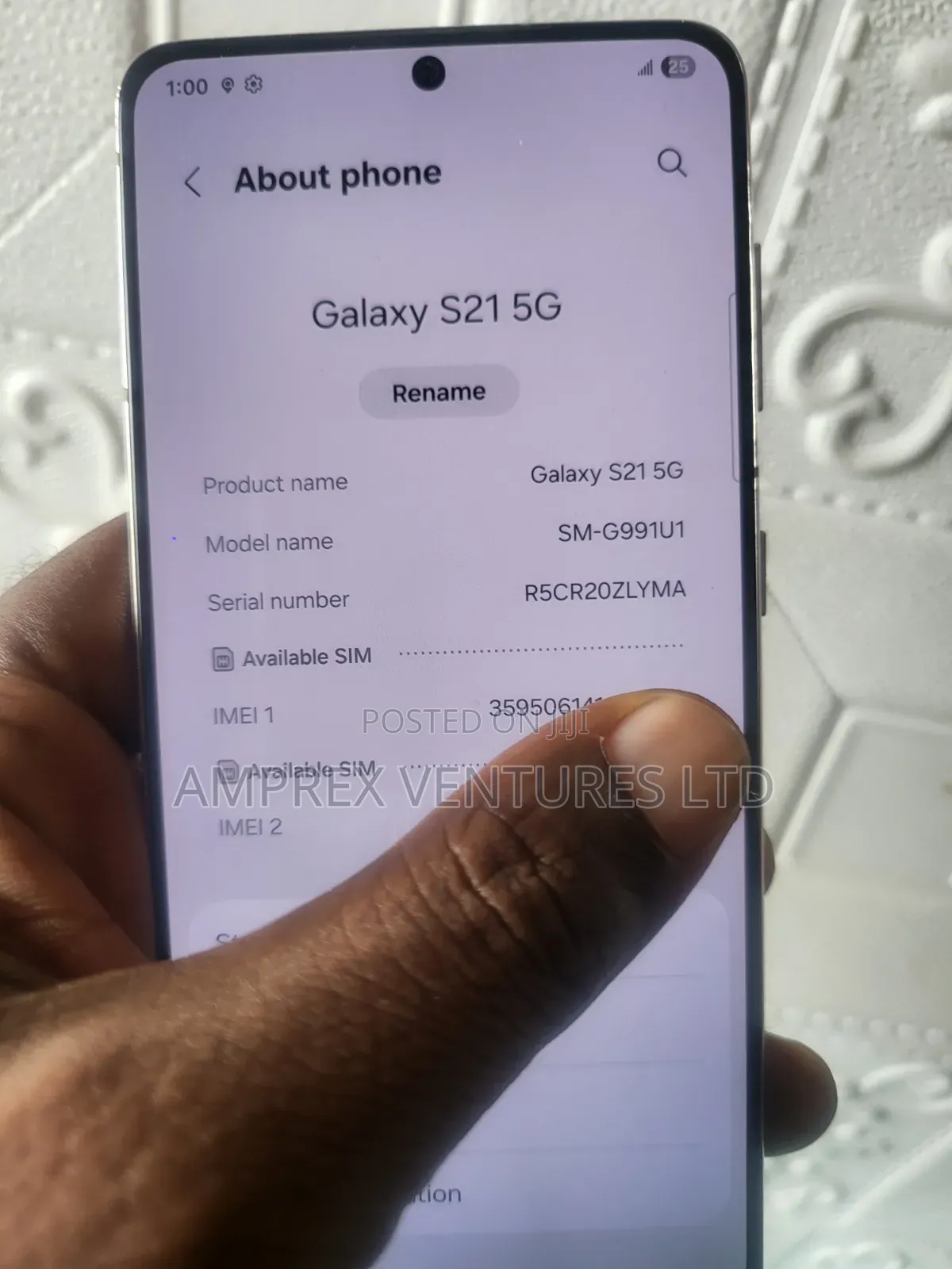 Samsung Galaxy S21 5G 128 GB Purple
