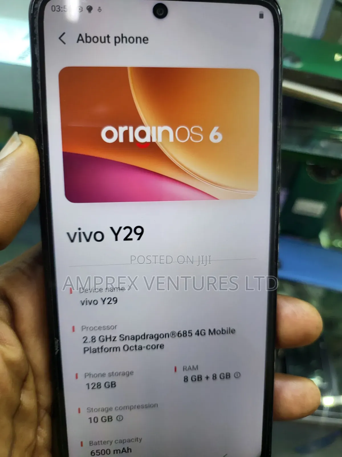 Vivo Y29 128 GB Black