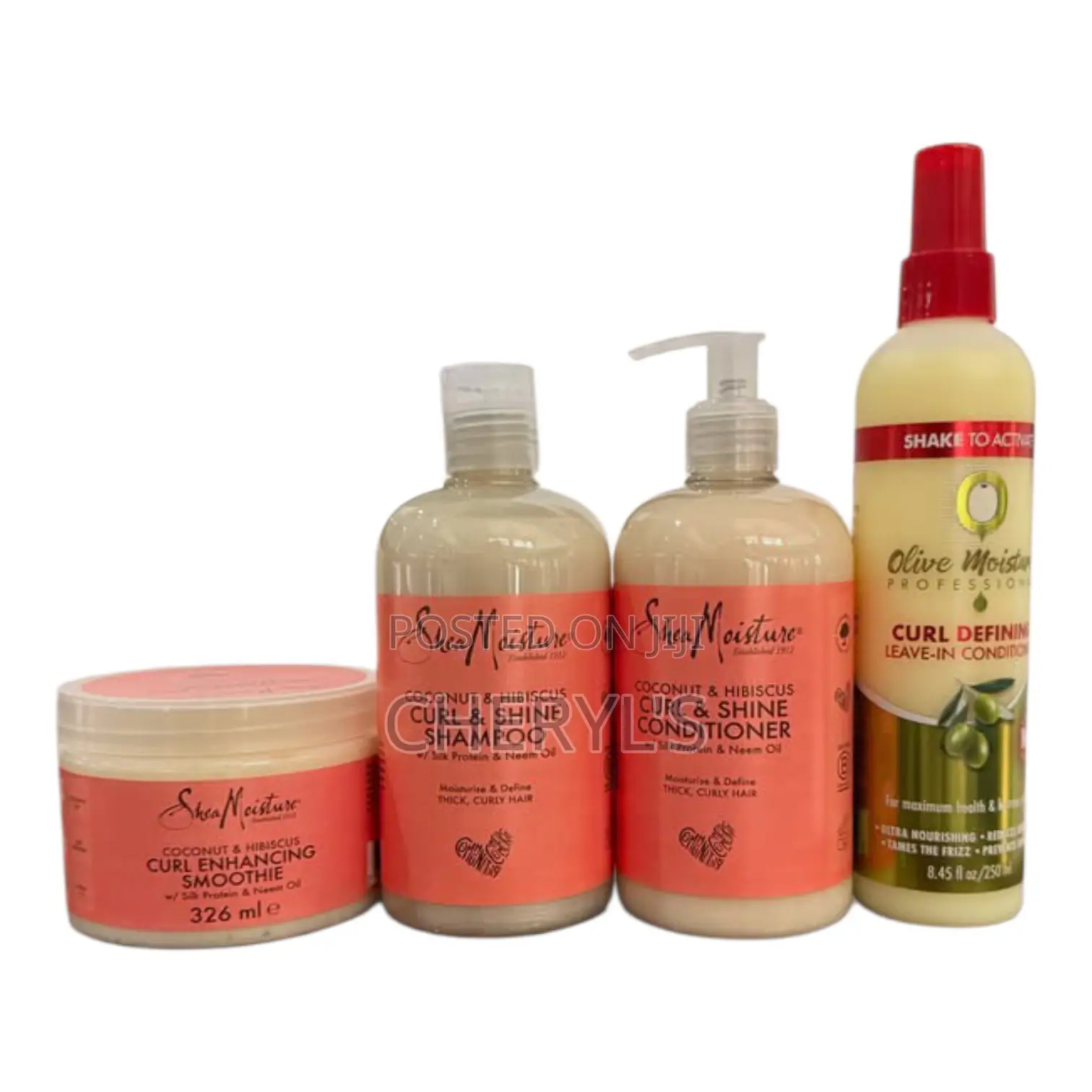 Shea Moisture a Curling and Coconut Hisbicus Combination Set