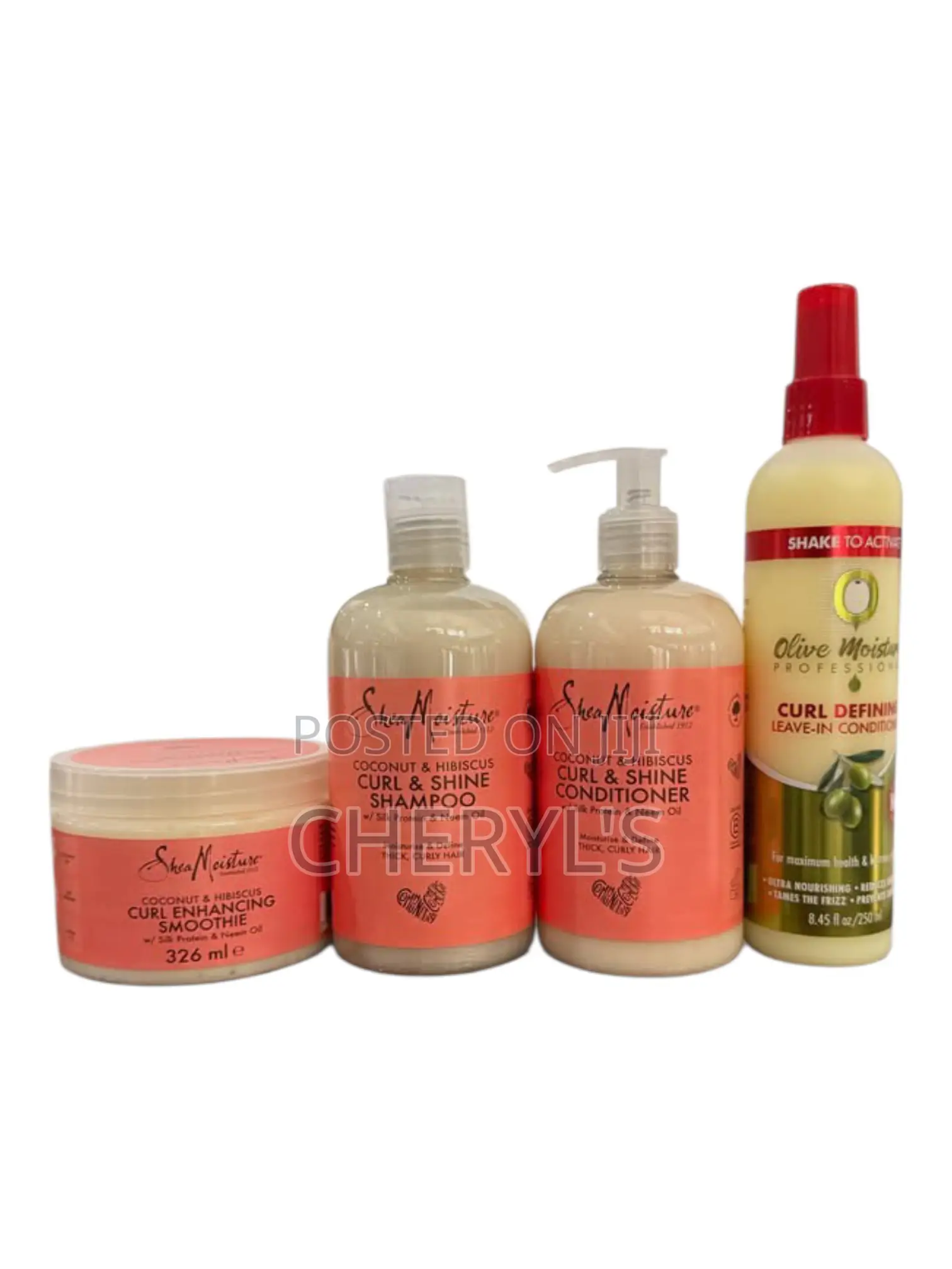 Shea Moisture a Curling and Coconut Hisbicus Combination Set