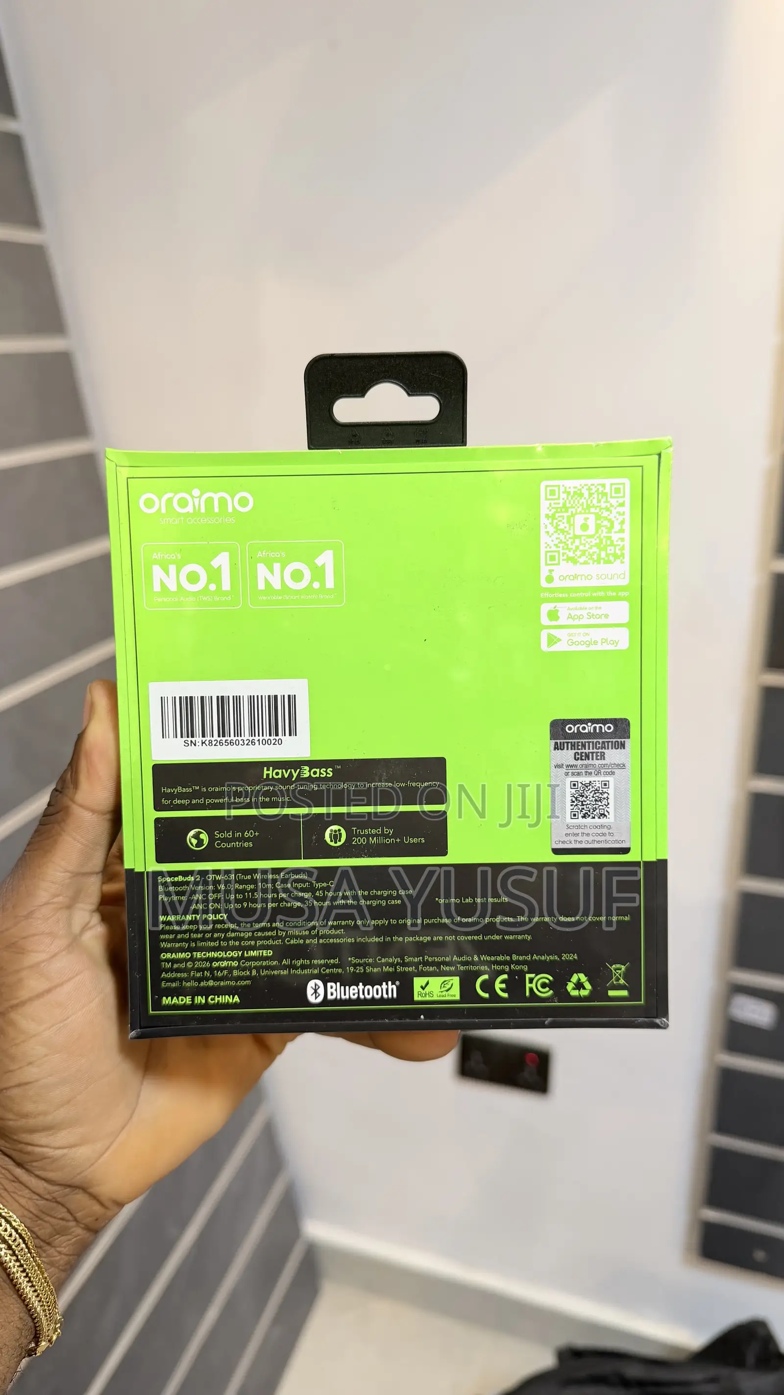 Oraimo Spacebuds 2 | Clear Sound, Deep Bass All-Day Comfort
