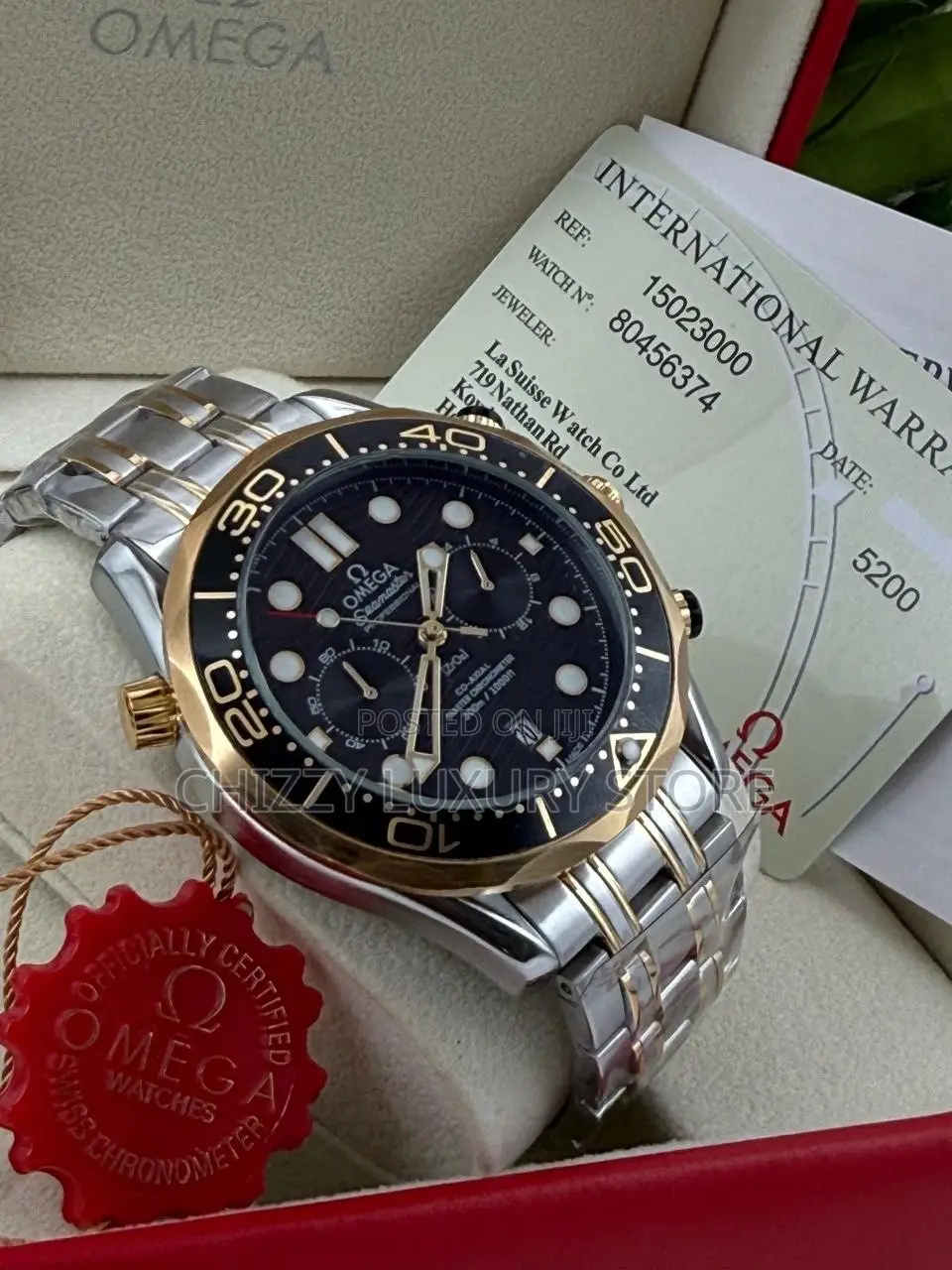 Omega Seamaster Quality Men Chain Strap Wristwatch