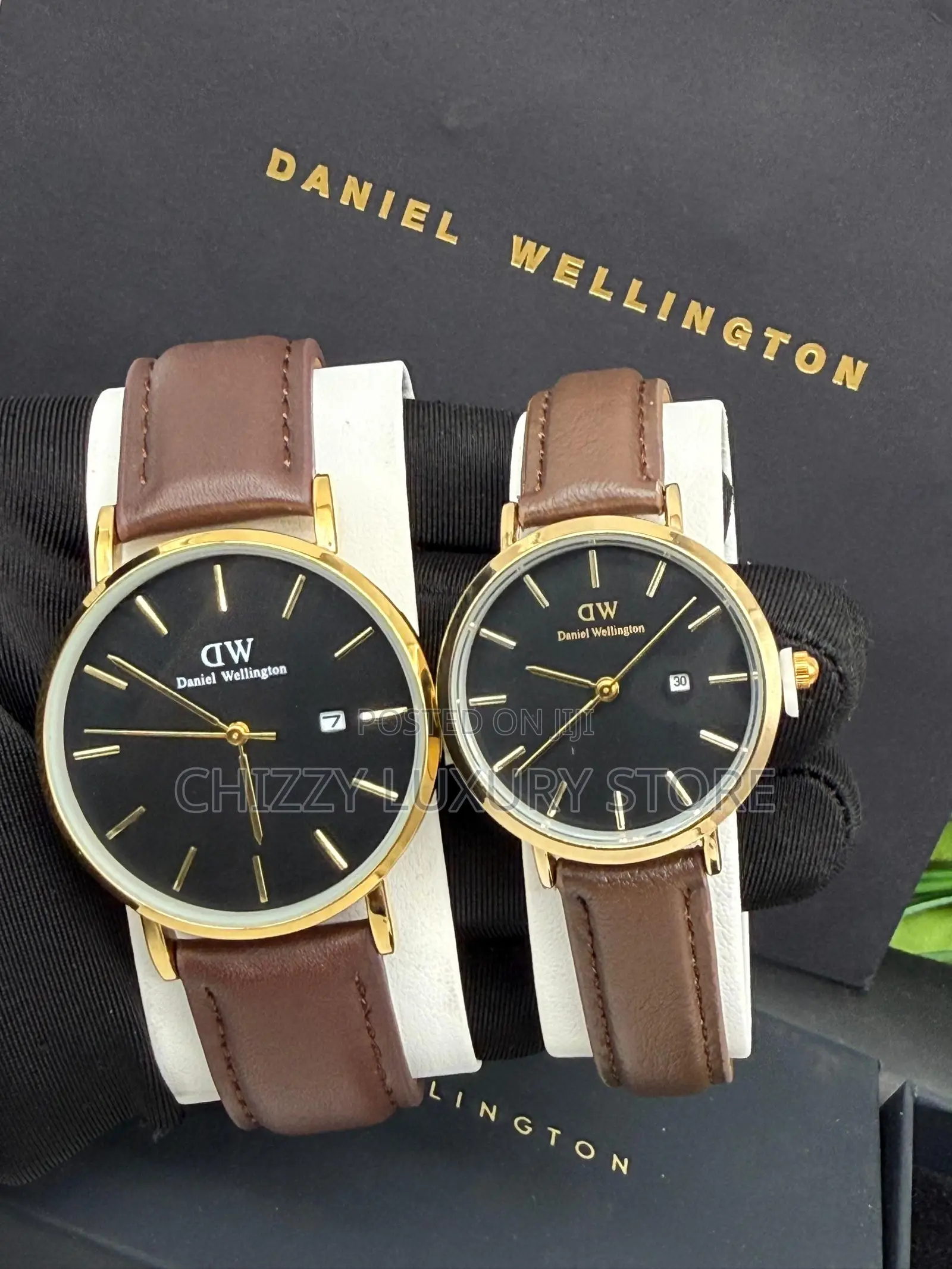 Daniel Washington Quality Luxury Men Genuine Leather Wristwatch
