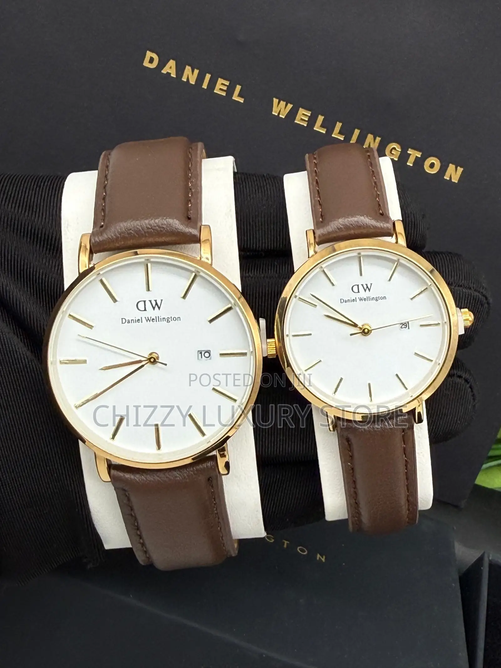Daniel Washington Quality Luxury Men Genuine Leather Wristwatch