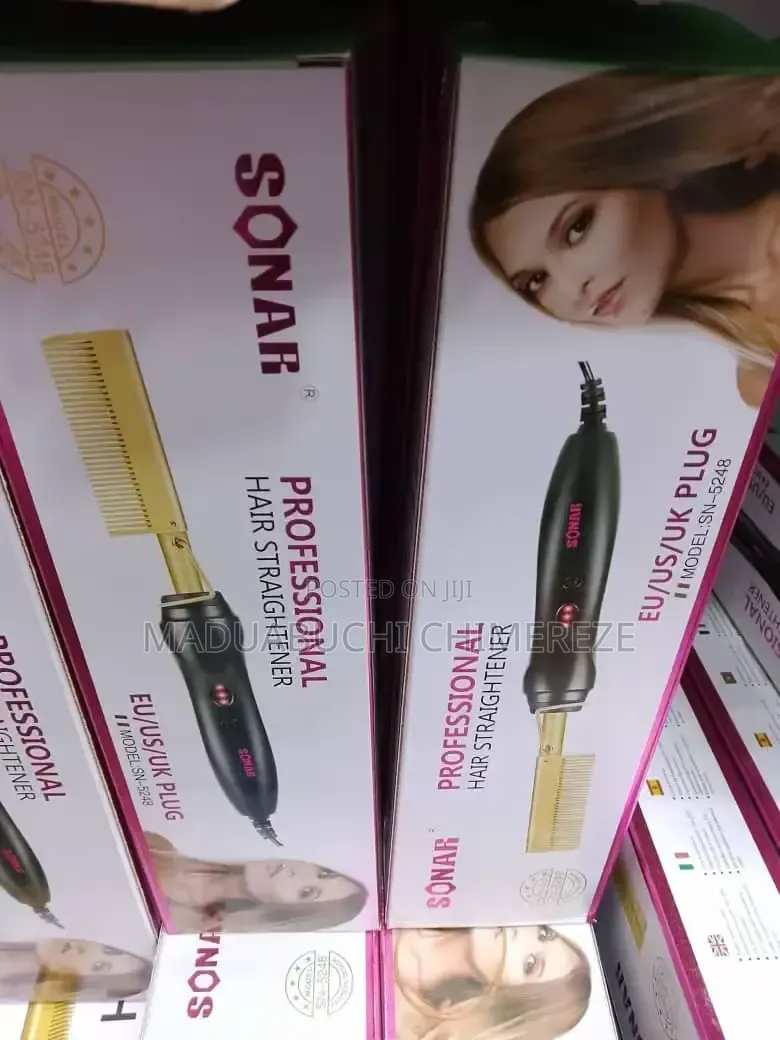 Sonar Professional Electric Hot Comb Hair Straightener
