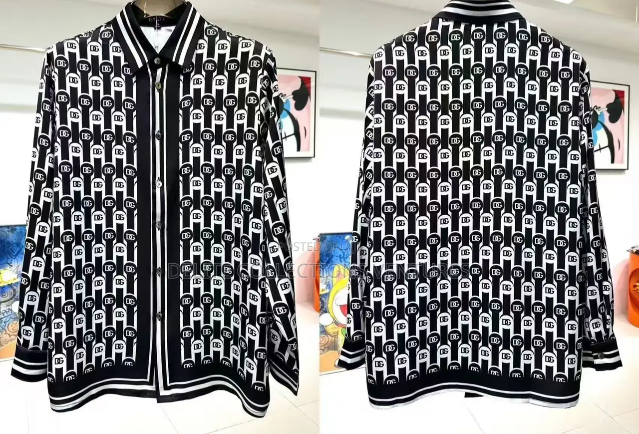 Luxury Update  Dolce Gabbana Logo-Print Longsleeve Shirt