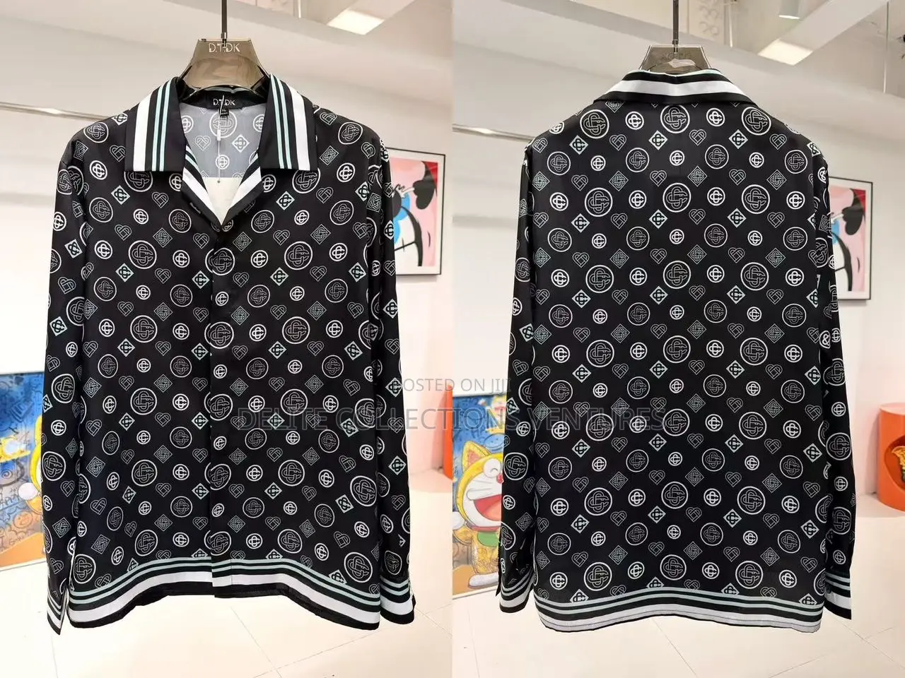 Luxury Update  Dolce Gabbana Logo-Print Longsleeve Shirt