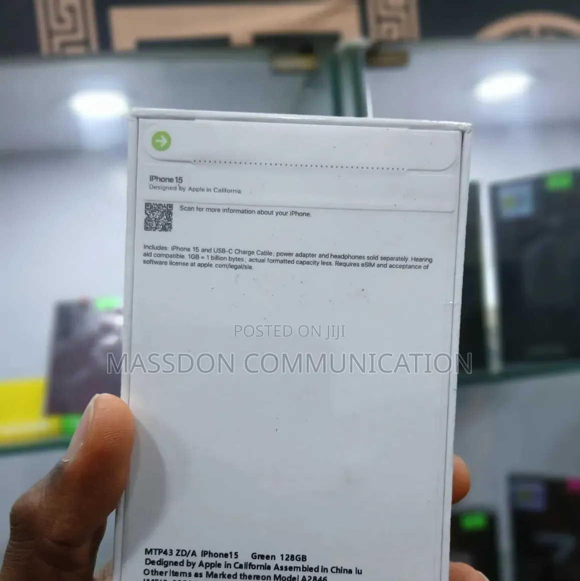 New Apple iPhone 15 128 GB Green