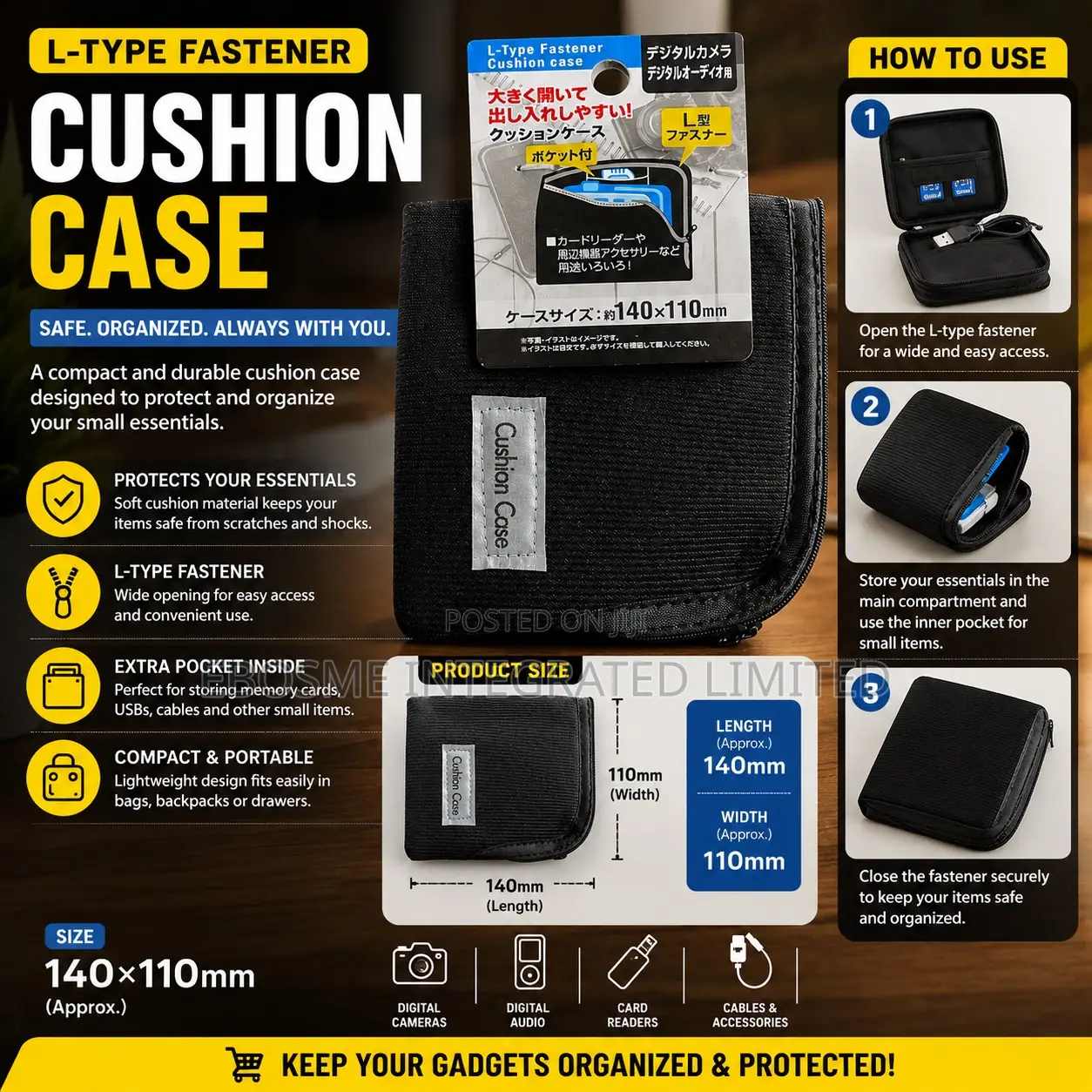 Mini Cushion Case 140 X 110 Mm