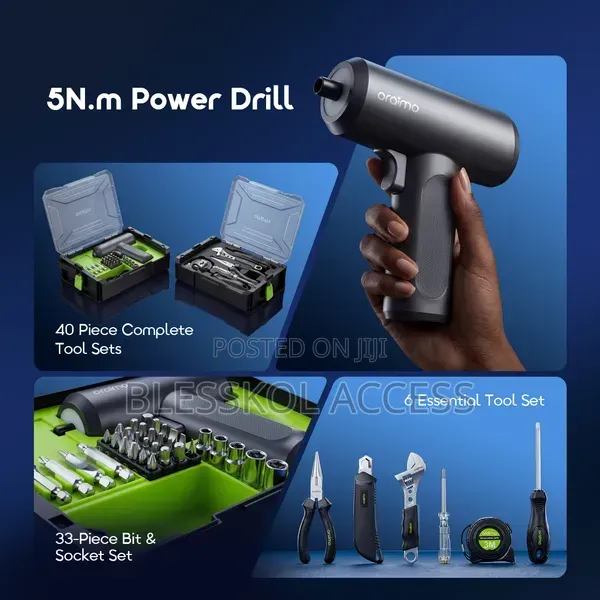 Oraimo Gearup 40 Piece Portable Multifunctional Tool Sets