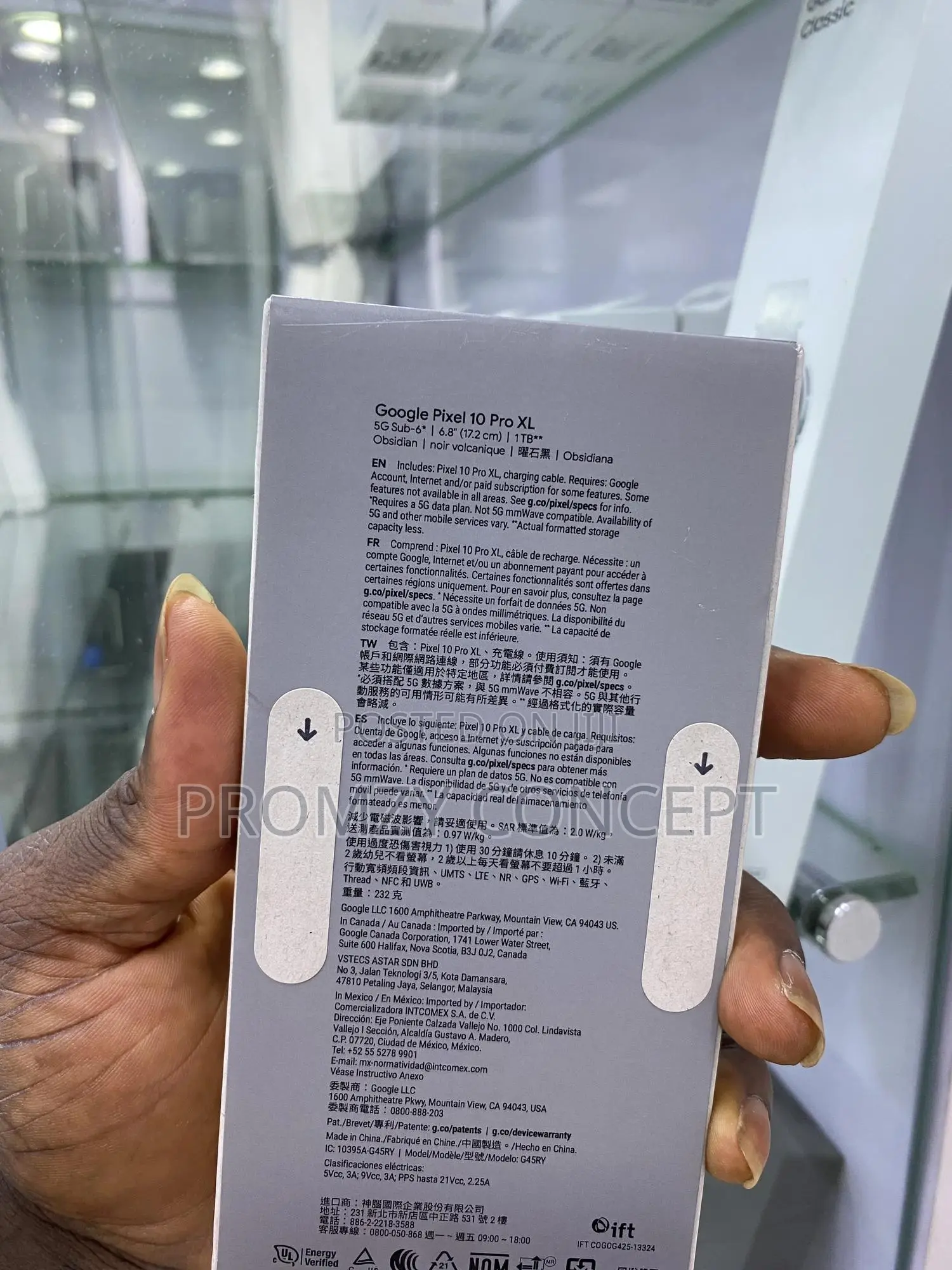 New Google Pixel 10 Pro XL 1 TB Black