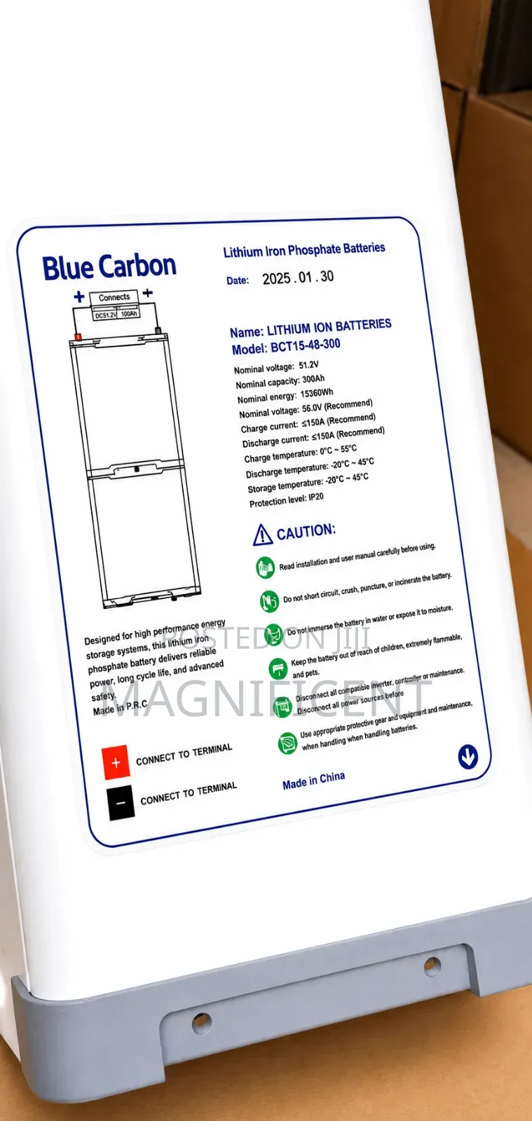 Blue Carbon 15kwh 48v Lithium Battery – Premium Solar Energy Storage