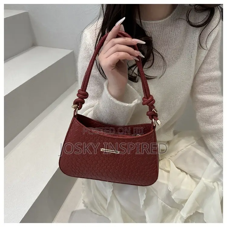 Ladies Sholder Bag Pu Textured Leather