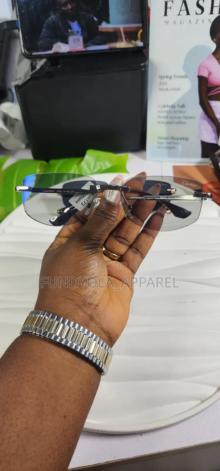 Cartier Rimless Eyeglasses