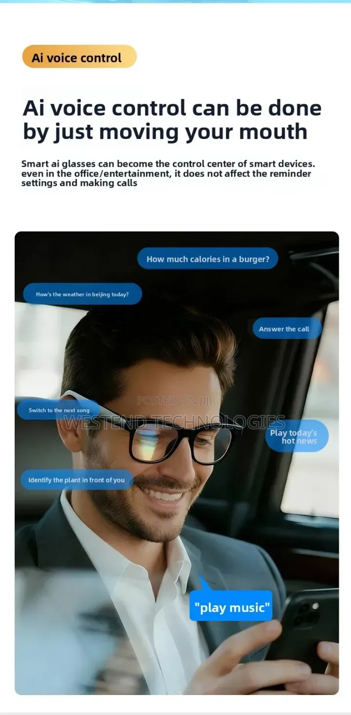 Xk Pro Ai Smart Glasses With Chatgpt Object Recognition Voice Asistant