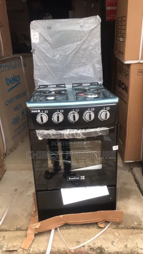 Brand New Scanfrost 4 Burner Gas Cooker With Oven.