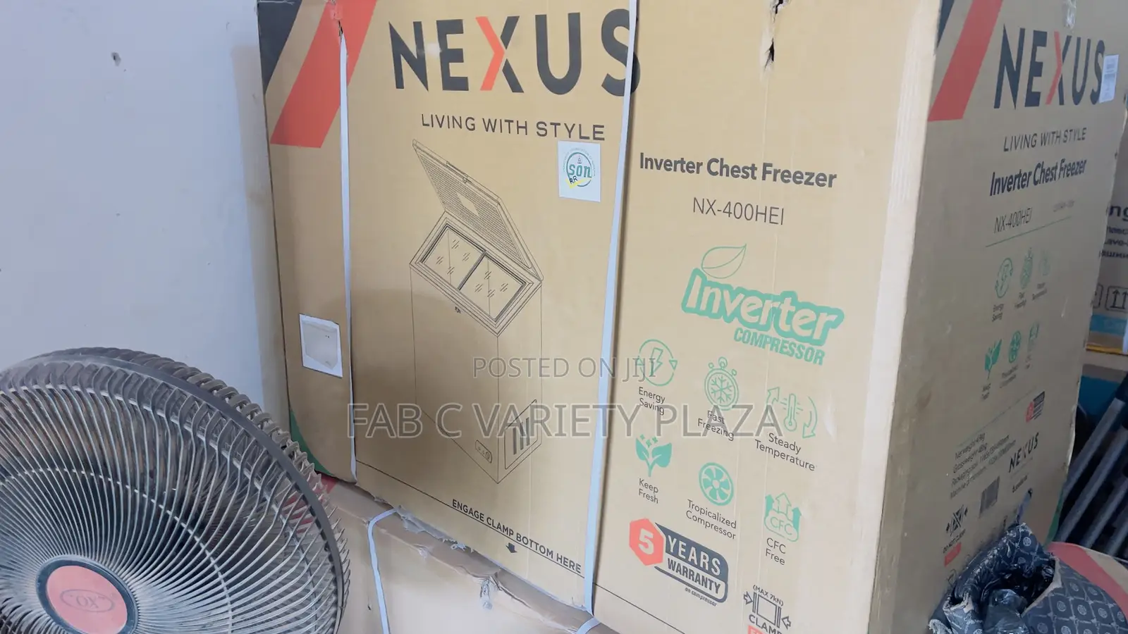 Nexus 800l Inverter Double Door Chest Freezer