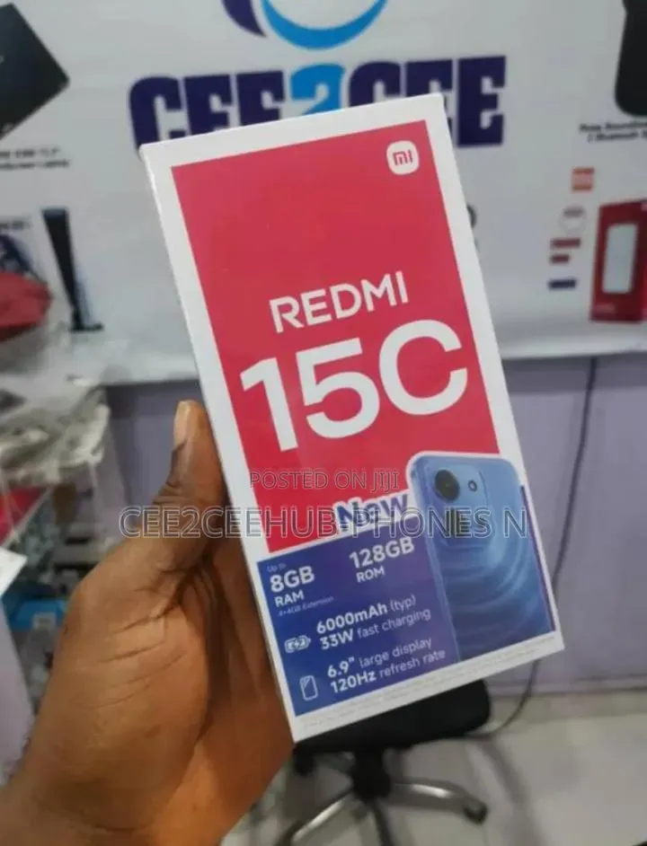 New Xiaomi Redmi 15C 4G 128 GB Black